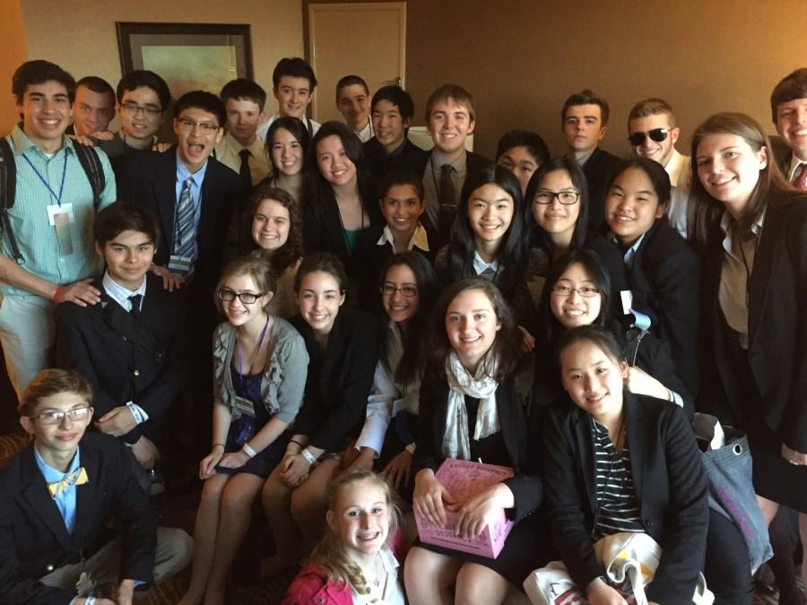 Model United Nations participants prepare for a conference held in Eugene, April 9-11. Students represented either Sierre Leone or Australia in topics that are currently having an effect on the countries’ citizens.