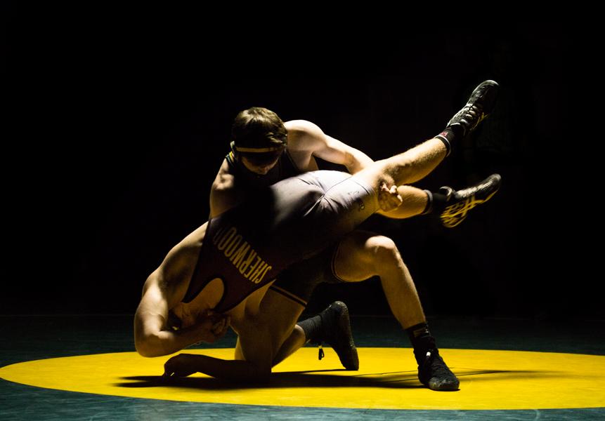 “90% of this sport is mental focus. Ethan Long, freshman, says about wrestling. If you are strong mentally the physical part comes easier. The goal and mindset is always to win and to not give up. The football players, after missing the first meet, were able to rejoin the team.