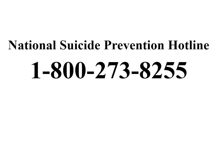 The National Suicide Hotline is a toll free number available 24 hours a day. 