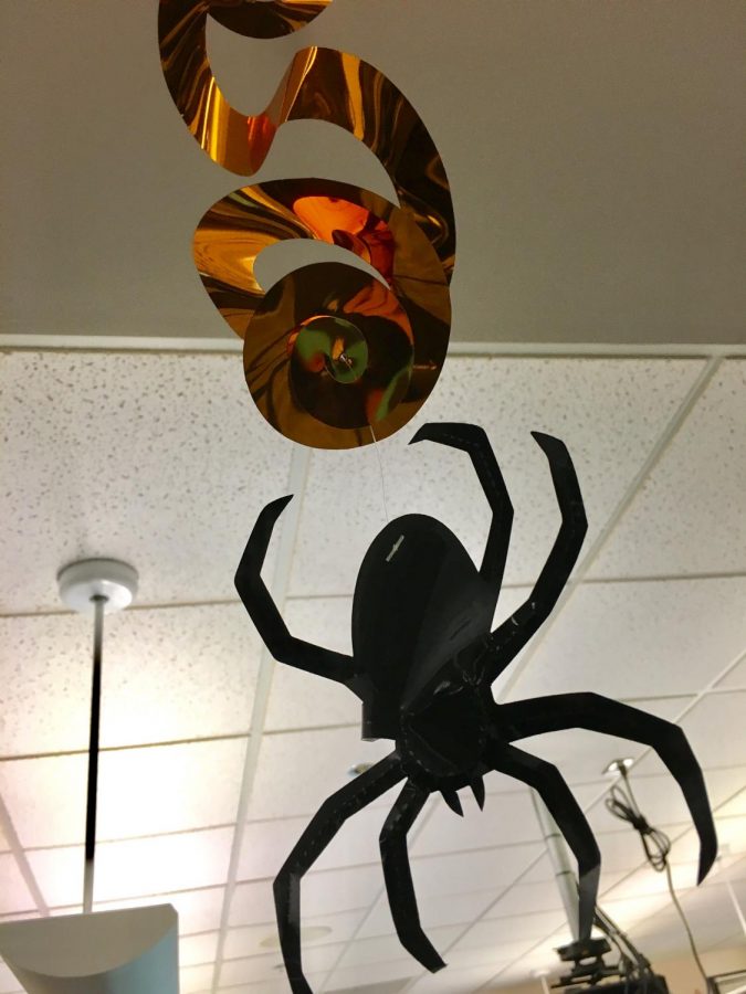 Decorations are out for Halloween. Students share their plans for Halloween night. 