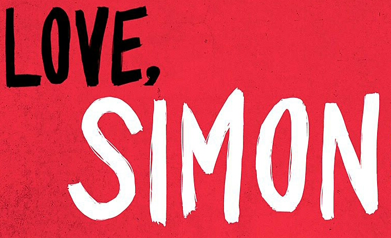 The many posters for Love, Simon echo the book, “Simon vs. the Homo Sapiens Agenda, cover in color and tone.