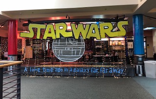 The Junior Class theme was Star Wars. The Star Wars theme is really cool and my favorite.  Freshman, Julia Gunter said.