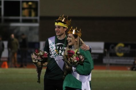 Homecoming king and queen, Averi Fels and Dane Cava.