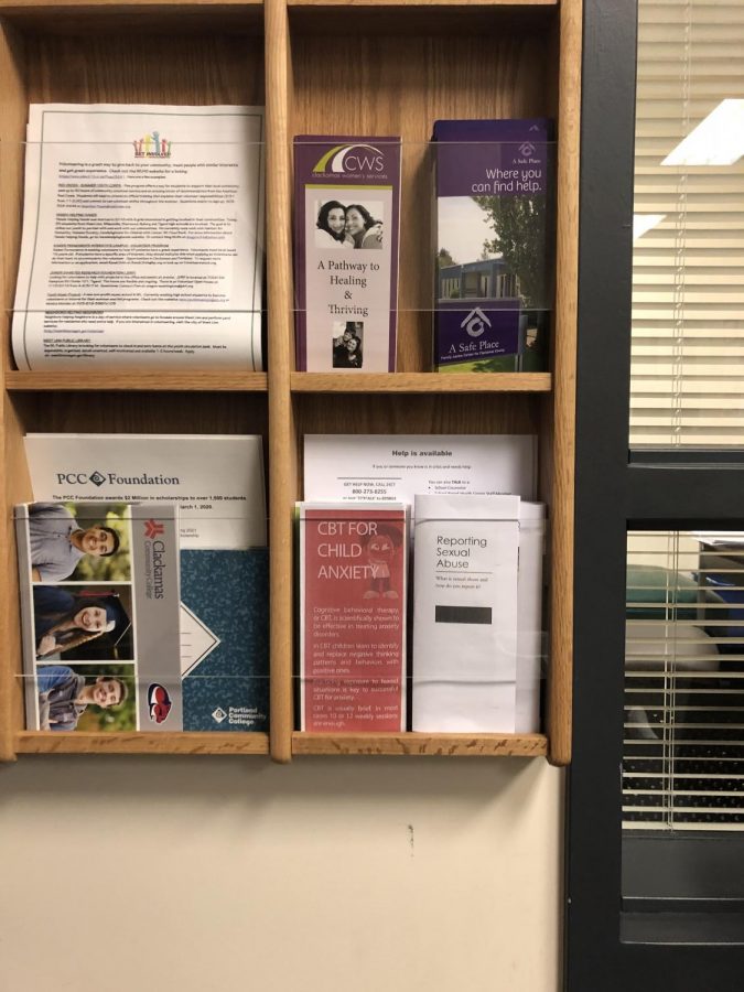 In the counseling office, you can find the pamphlets made by the Feminist Club. It includes  information involving legal rights, consent, and resources.