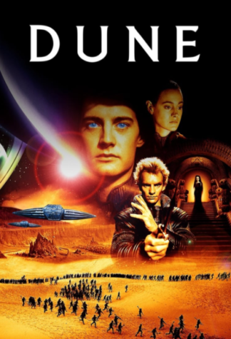 Unlike the modern version the 1984 poster has darker elements, selling viewers more on the space aspect of the film than the desert.