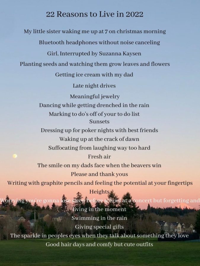 22 Reasons to Live in 2022-original poem and photography by Sienna Reiner