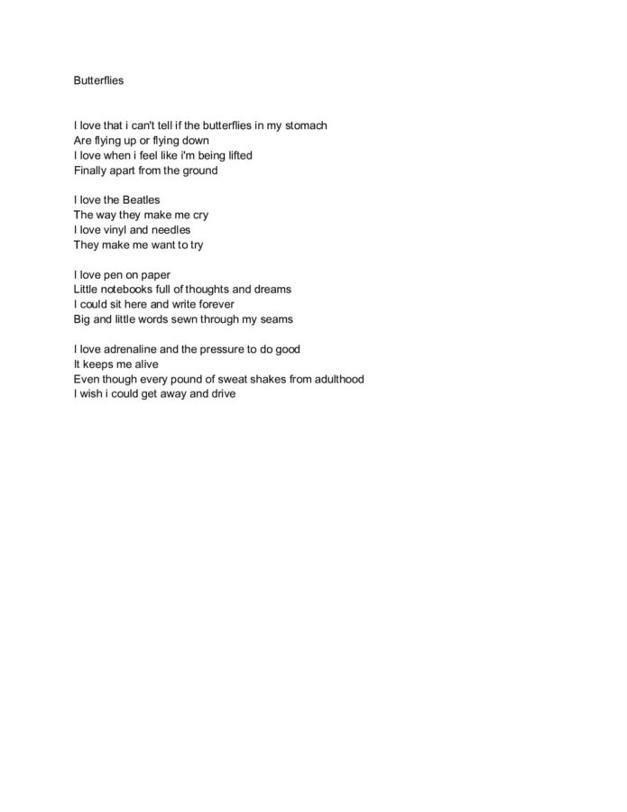 Butterflies-original poem by Sienna Reiner 