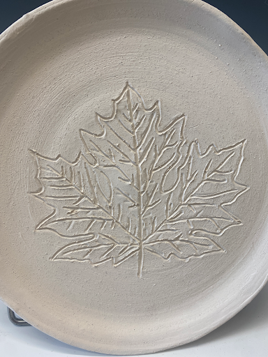 Leaf Plate-original ceramics by Leah Culbertson 