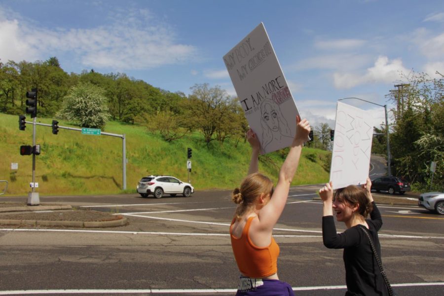 Save us Gen Z, youre our only hope, a driver in a passing car said while going through the 10th and Blankenship intersection. The intersection has historically been home to past protests. In 2020, students congregated on the same sidewalk to protest police brutality.