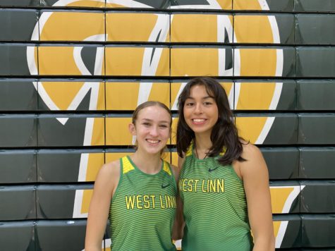 Anika Sukumar and Kaia Schmidt are school record-holders in running and jumping. Schmidt holds the 5k record and Sukumar holds the triple jump and long jump records. 
