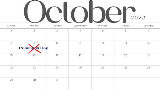 Every year, Columbus Day lands on the second Monday of October. This year, Columbus Day was yesterday, Oct. 9.