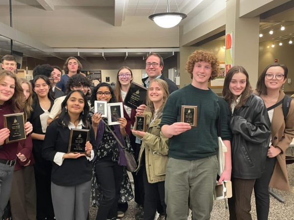 The Speech and Debate team placed third in sweepstakes Linfield University on Feb. 7.
