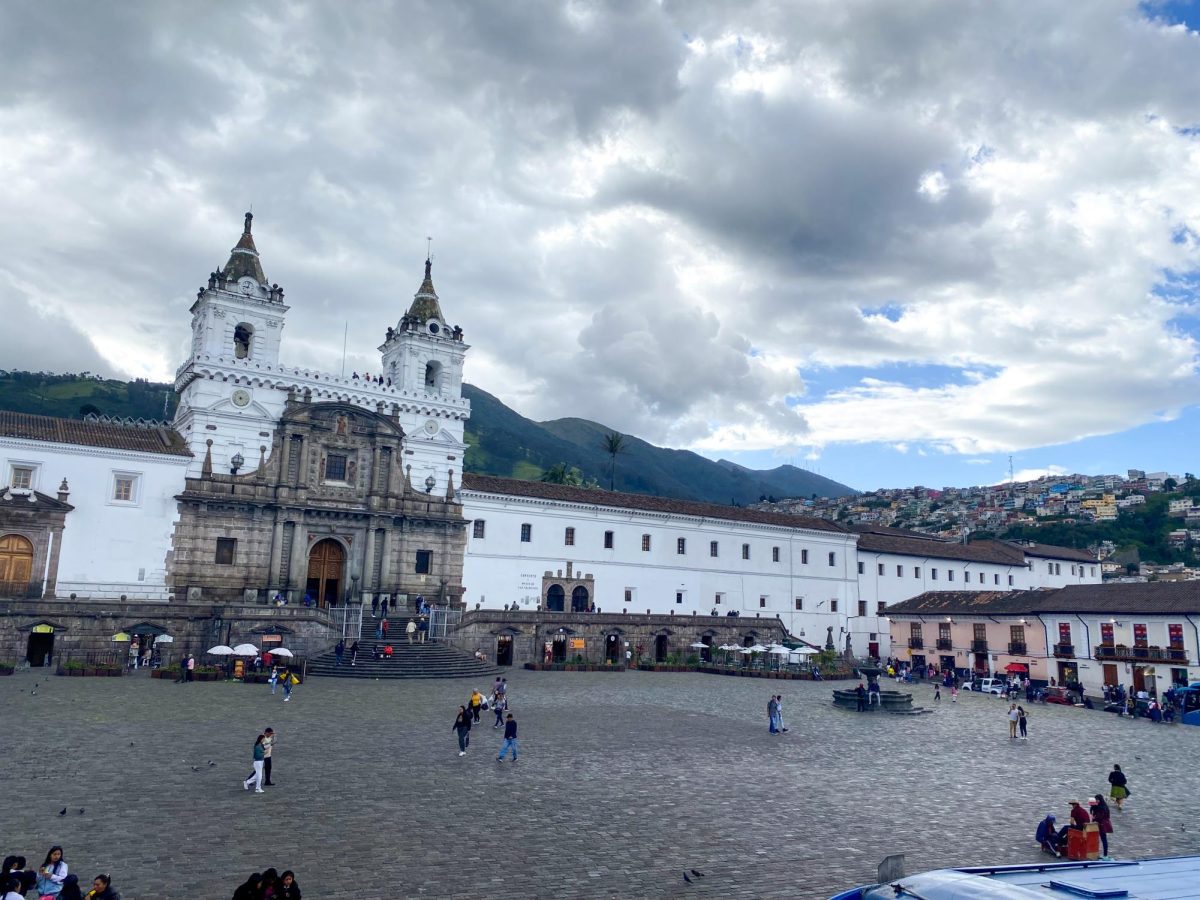 The group's first stop was in the Quito, the capital of Ecuador, where they explored cultural sites. Photo courtesy of Gabe Garrett
