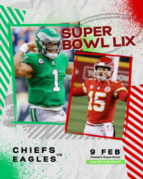 The Kansas City Chiefs and Philadelphia Eagles face off in New Orleans in Feb. 9 in Super Bowl LIX.