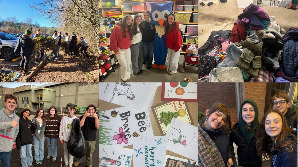 For most service projects, participants are required to submit photo evidence as proof of completion. This past year, some volunteer opportunities include a clothing drive, campus clean-ups, and making cards for hospitalized kids.